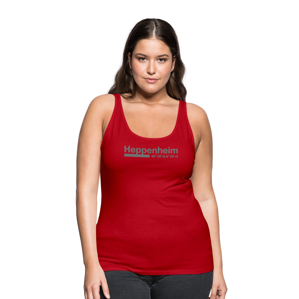 Tanktop Ladies Heppenheim "Bold GPS" - Rot