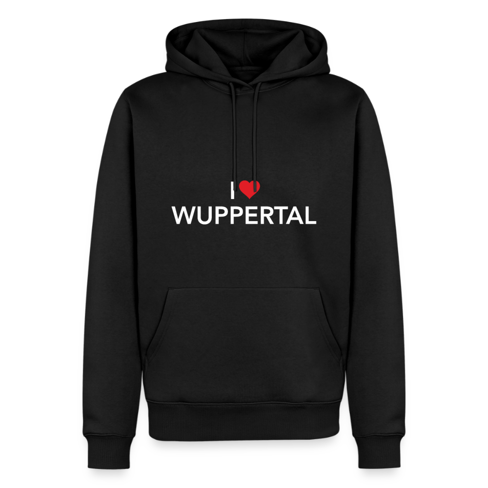 Hoodie "I Love Wuppertal" - Schwarz