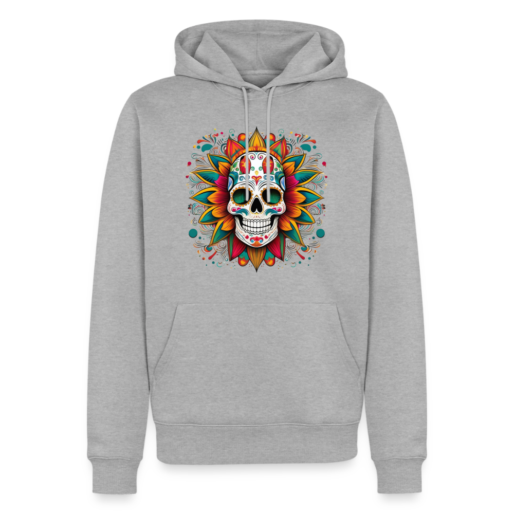 Hoodie Mexico "Craneo" - Grau meliert