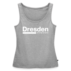 Tanktop Ladies Dresden "Bold GPS White" - Grau meliert