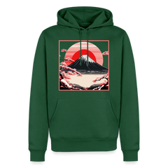 Hoodie Japan "Fuji" - Flaschengrün