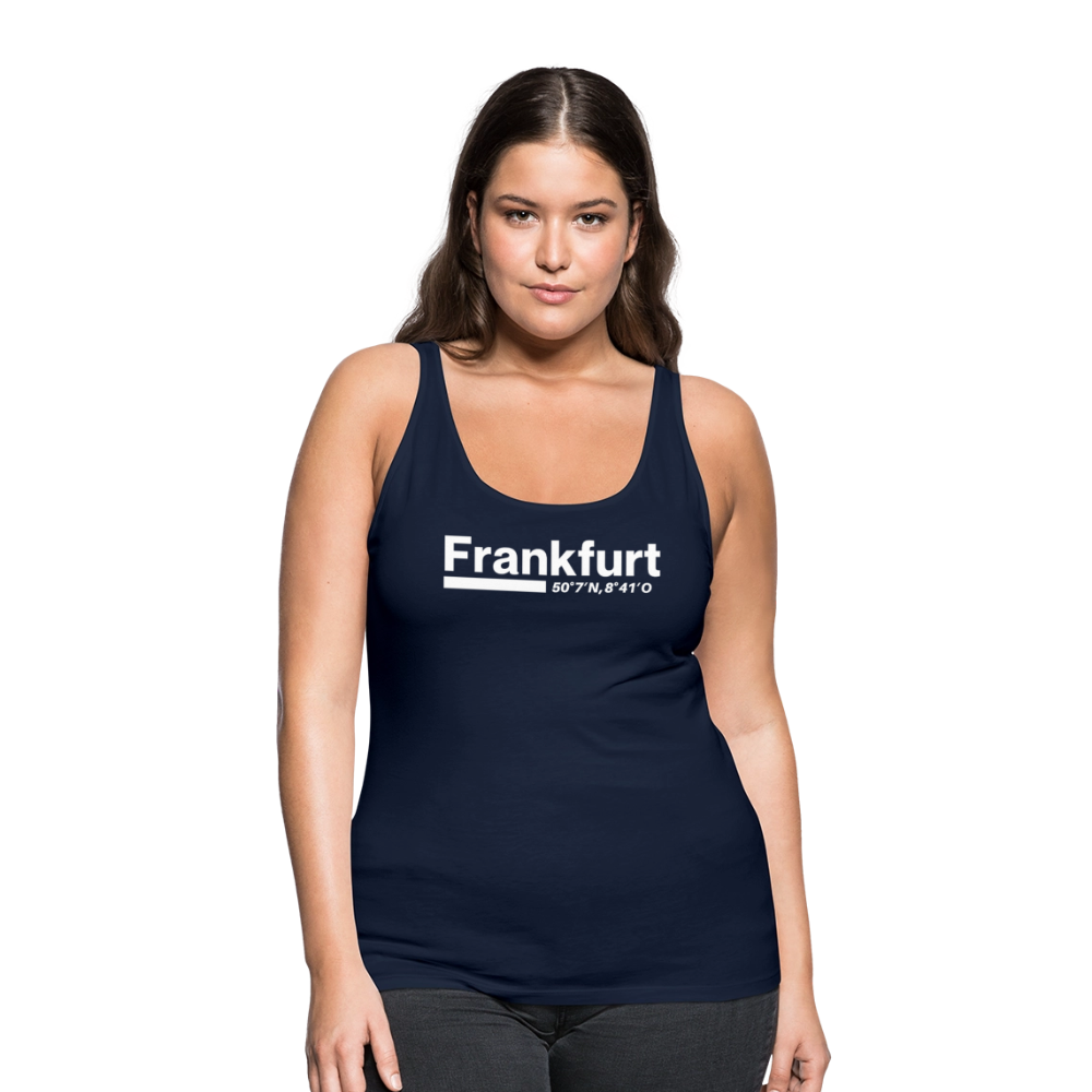 Tanktop Ladies Frankfurt (Main) "Bold GPS White" - Navy