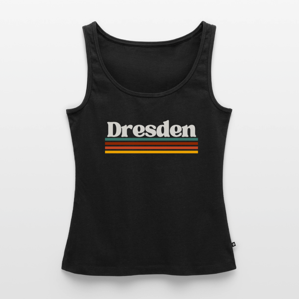 Tanktop Ladies Dresden "Retro" - Schwarz