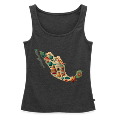 Tanktop Ladies Mexico "Map" - Anthrazit meliert