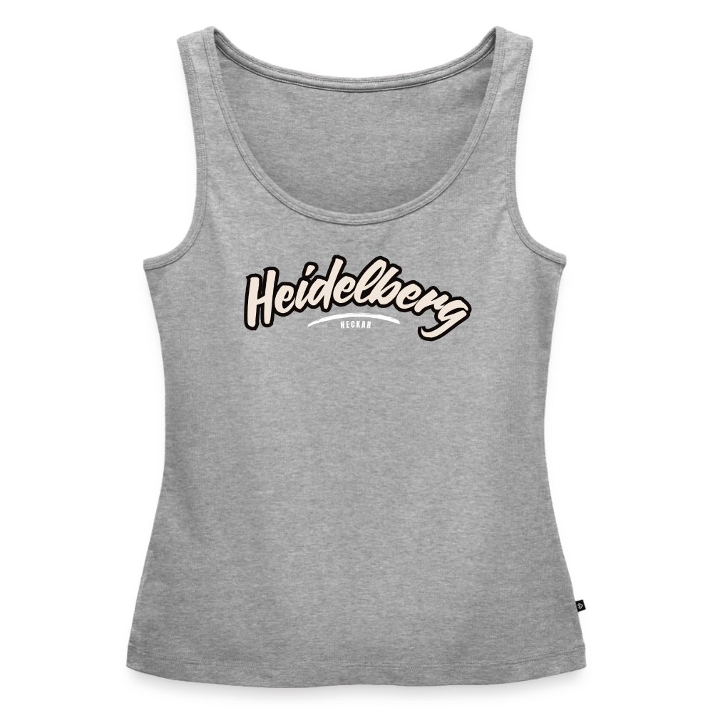 Tanktop Ladies Heidelberg "Graffiti Tag White" - Grau meliert