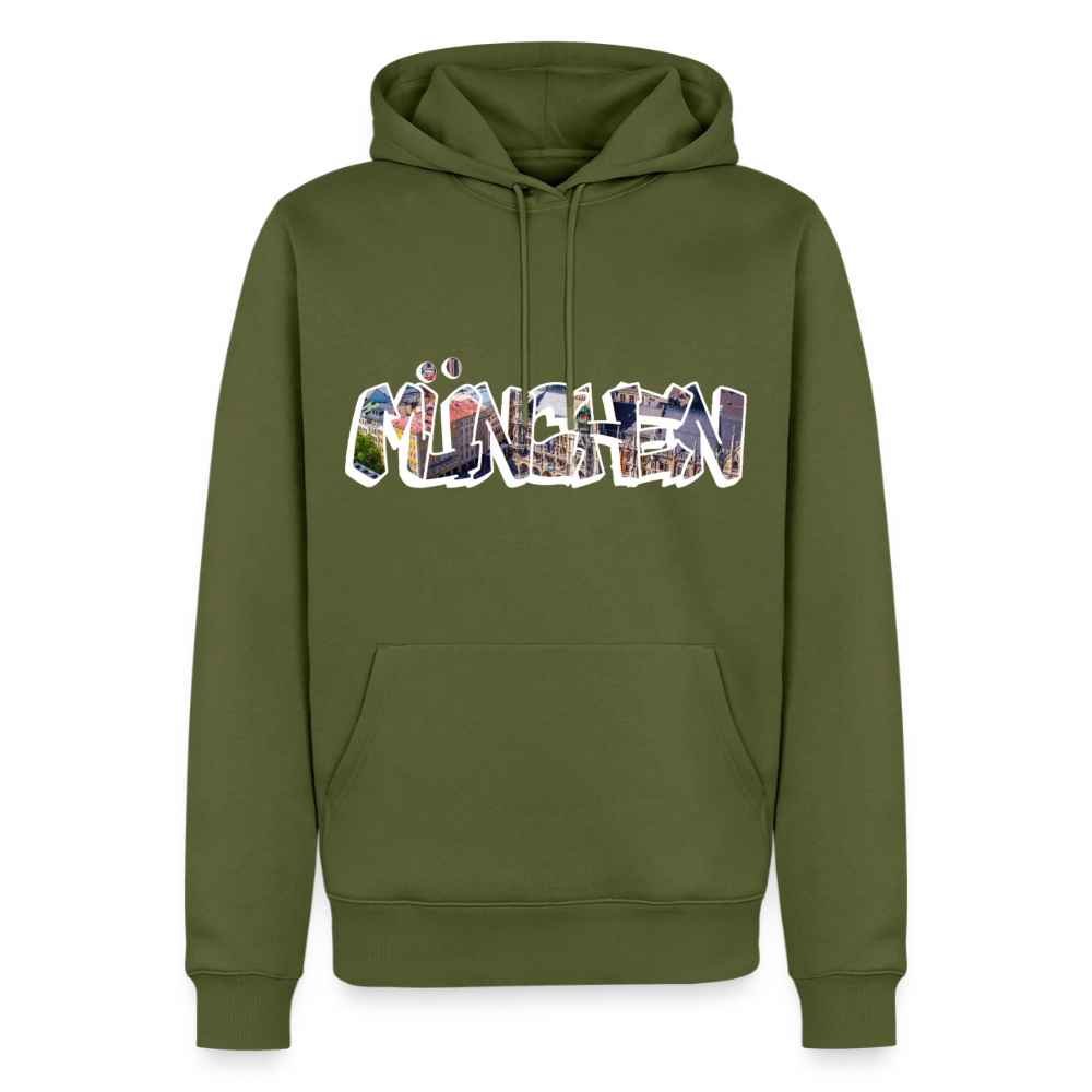 Hoodie München "Graffiti Marienplatz" Bright Edition - Khaki