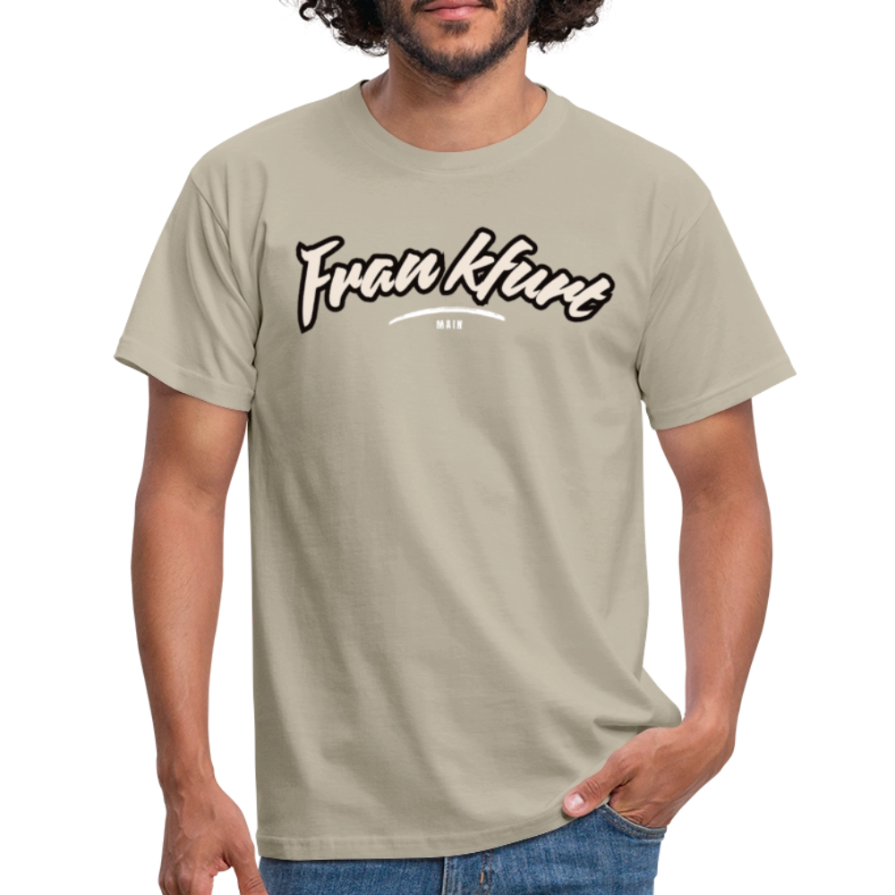 T-Shirt Frankfurt (Main) "Graffiti Tag White" - Sandbeige
