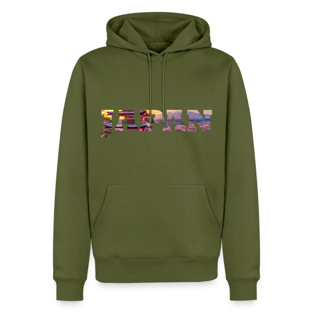 Hoodie Japan "Bold Panorama" - Khaki