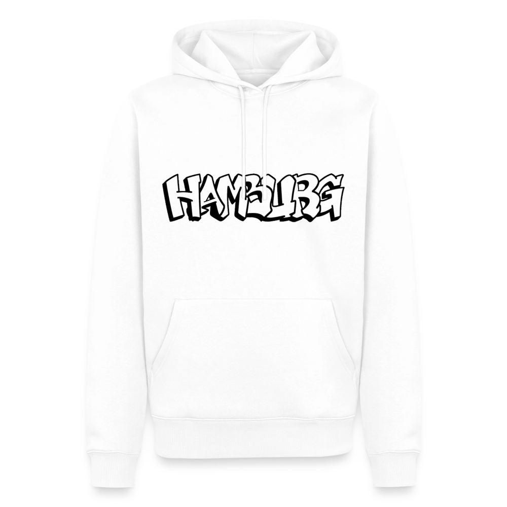Hoodie Hamburg "Graffiti" Dark Edition - Weiß