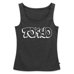 Tanktop Ladies Japan Graffiti "Tokyo Bright Edition" - Anthrazit meliert