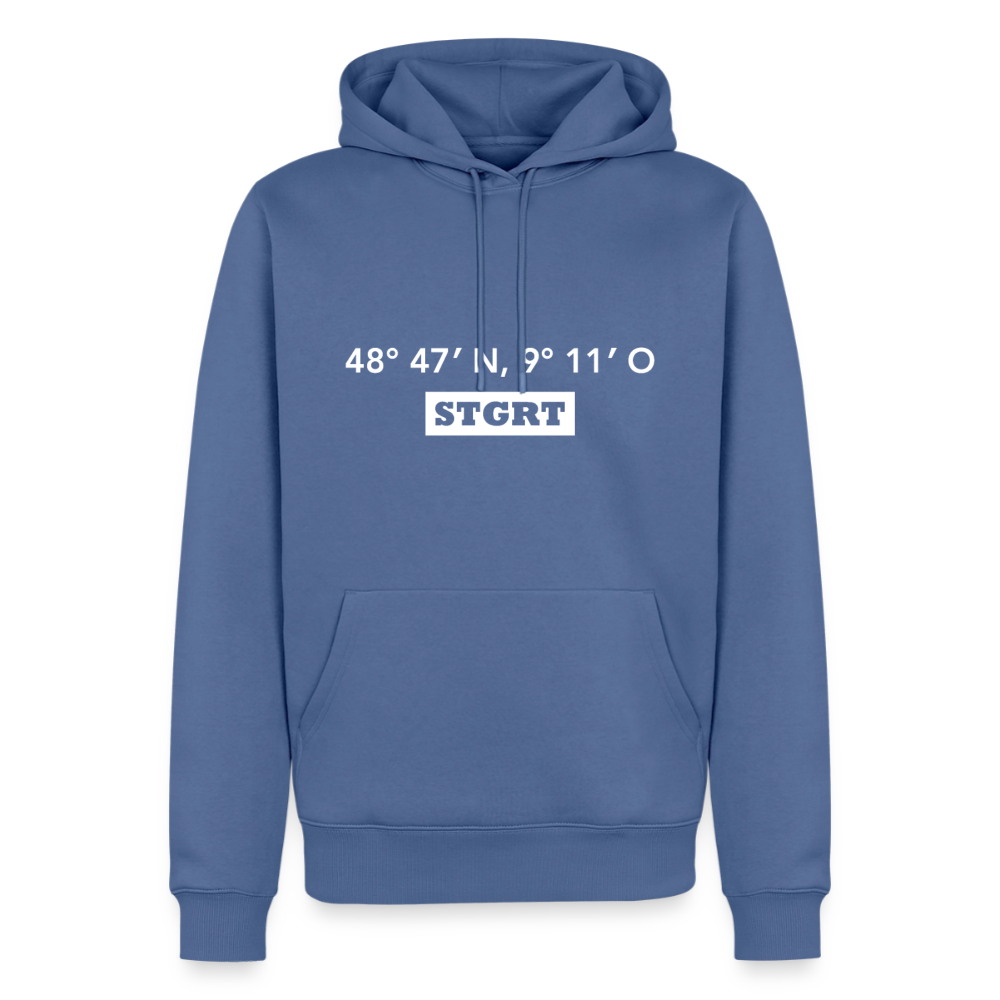 Hoodie Stuttgart "STGRT GPS" Bright Edition - Taubenblau