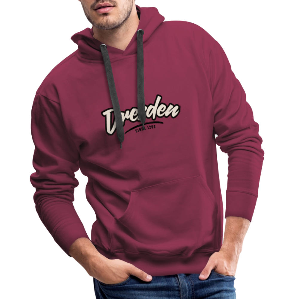 Hoodie Dresden "Graffiti Tag" - Bordeaux