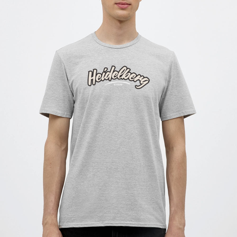 T-Shirt Heidelberg "Graffiti Tag White" - Grau meliert