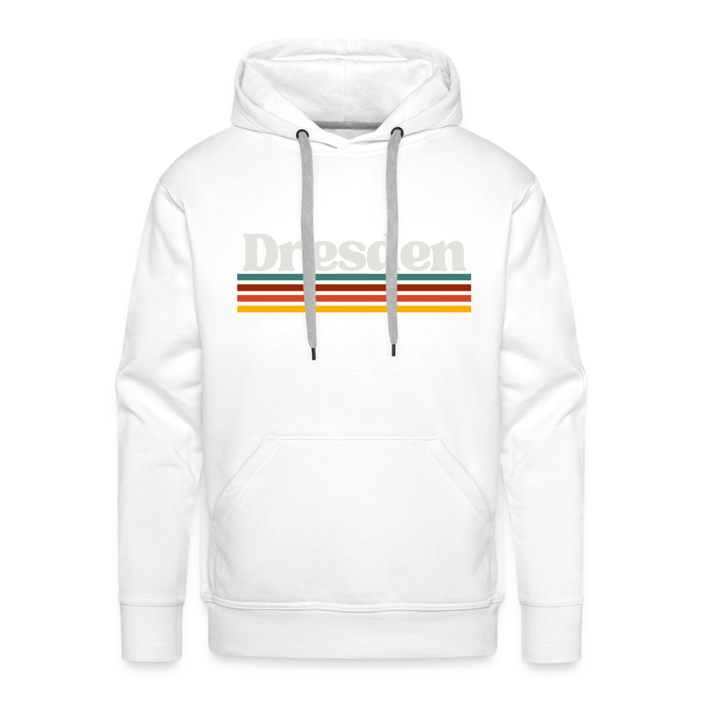 Hoodie Dresden "Retro" - Weiß
