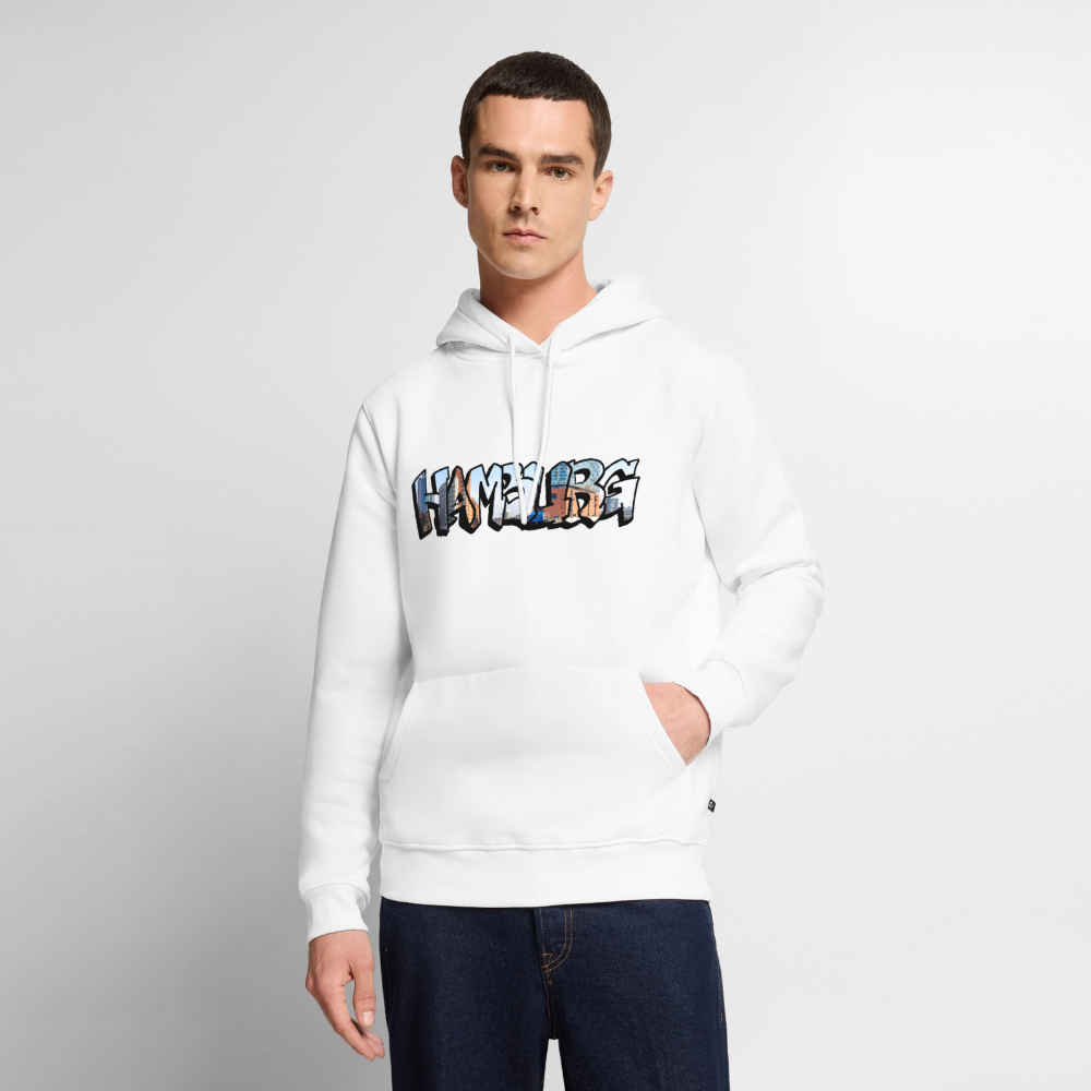 Hoodie Hamburg "Panorama Graffiti" - Weiß