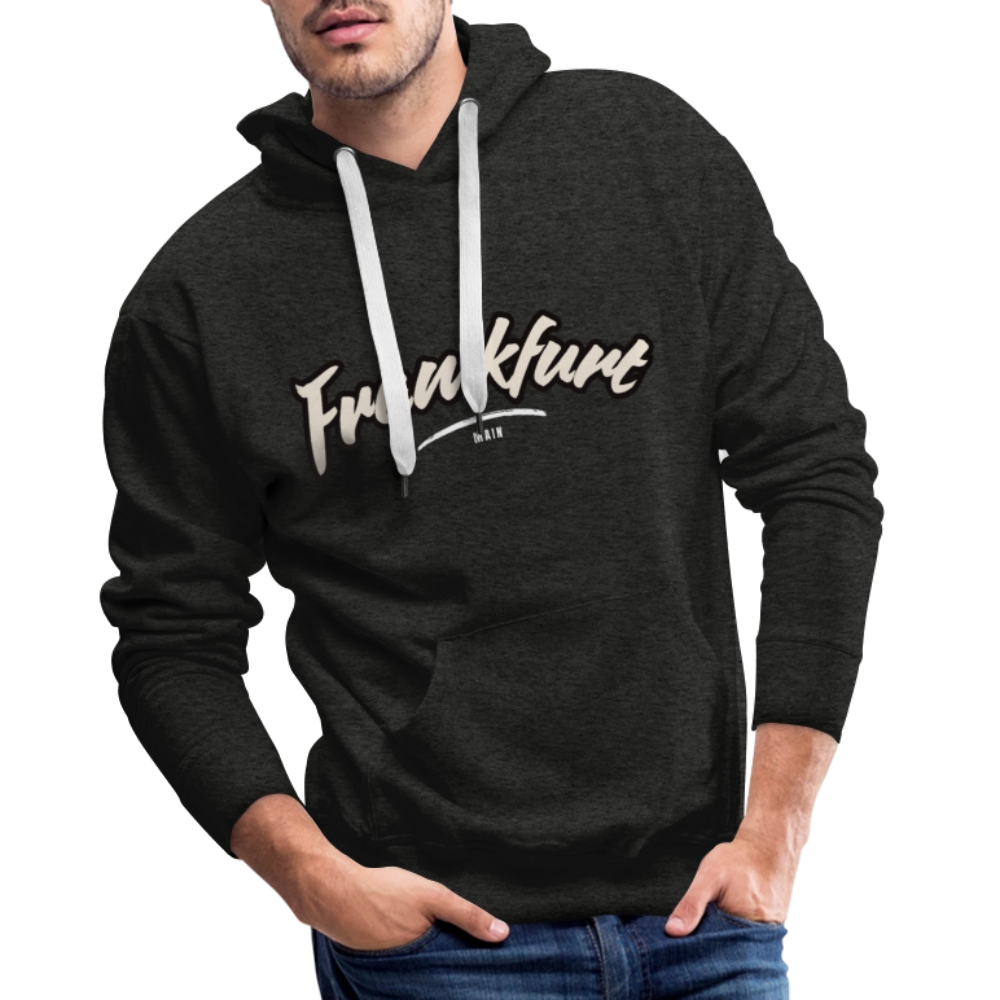 Hoodie Frankfurt (Main) "Graffiti Tag White" - Anthrazit