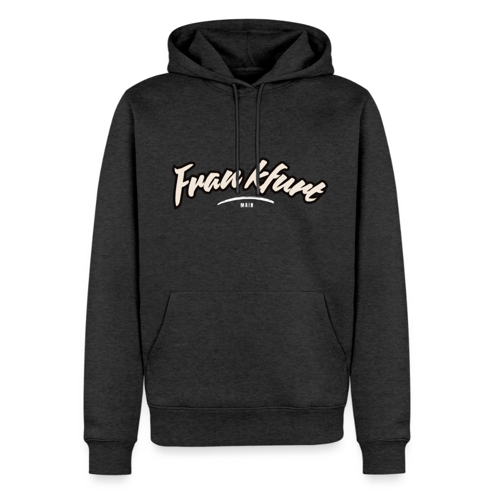 Hoodie Frankfurt (Main) "Graffiti Tag White" - Anthrazit meliert