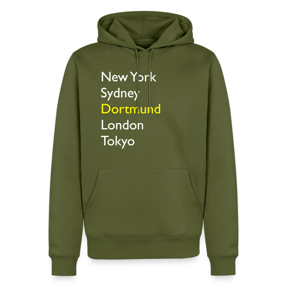 Hoodie Dortmund "Metropolen Big" Bright Edition - Khaki