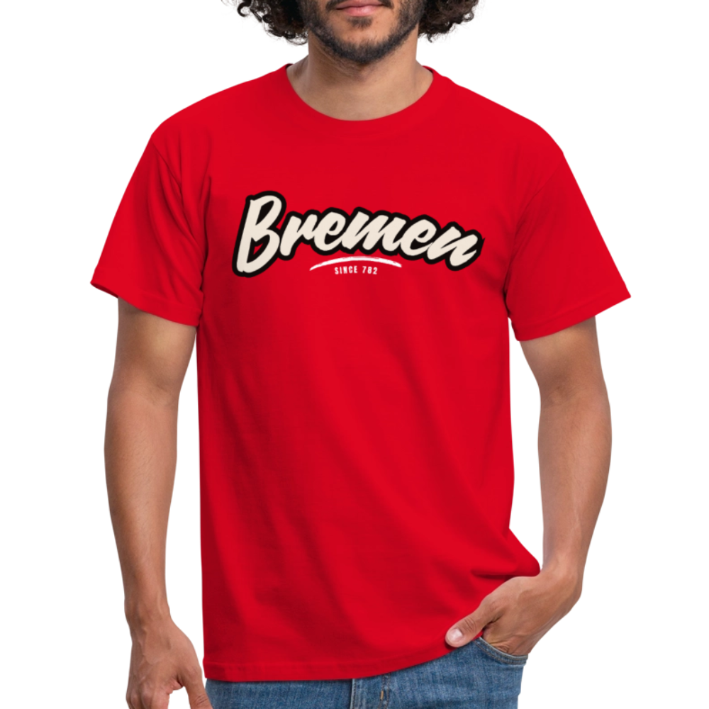 T-Shirt Bremen "Graffiti Tag White" - Rot