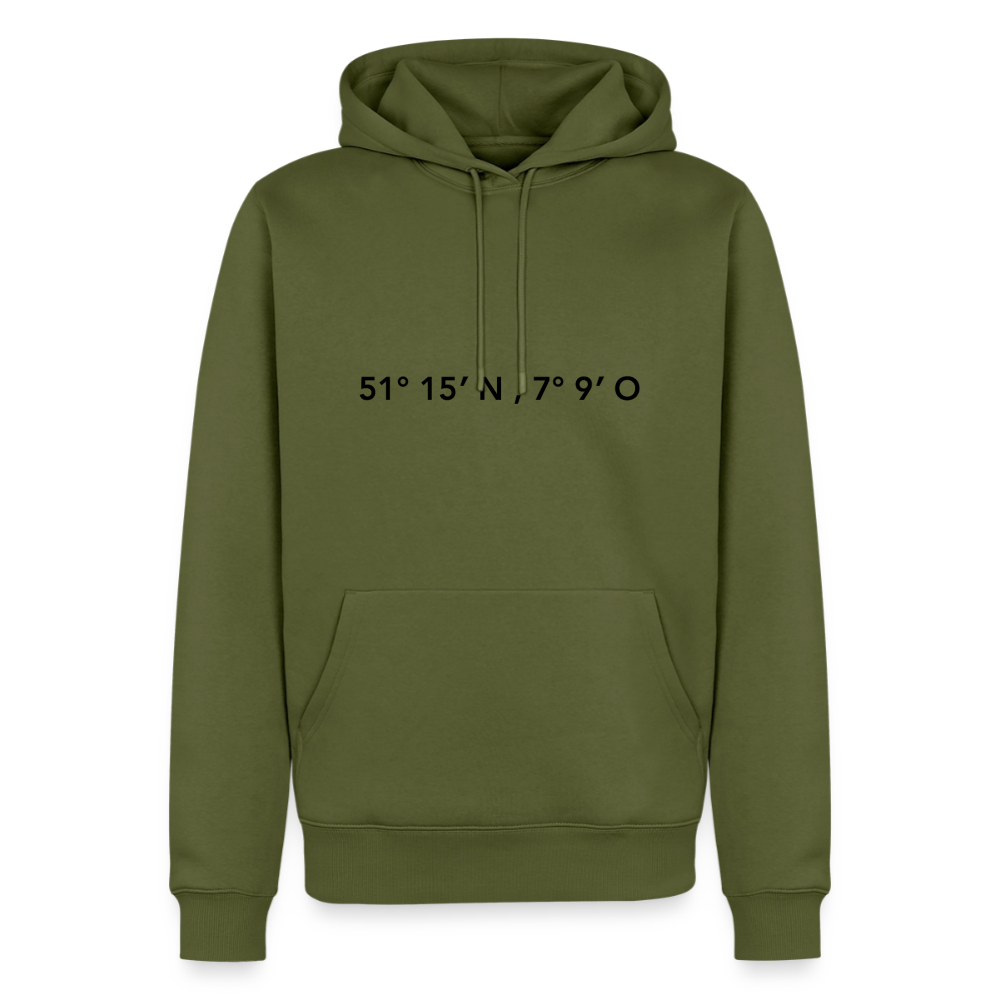 Hoodie Wuppertal "GPS" Dark Edition - Khaki