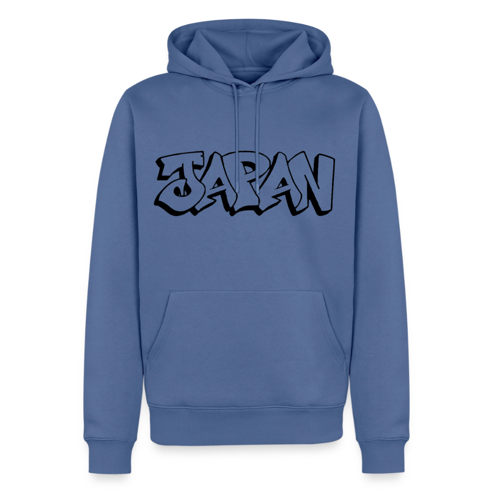 Hoodie Japan Graffiti "JP Plain" - Taubenblau