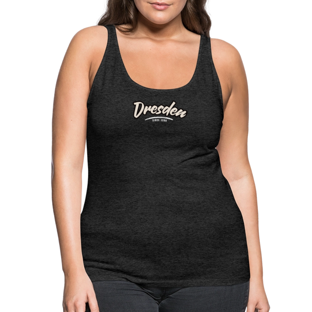 Tanktop Ladies Dresden "Graffiti Tag White" - Anthrazit