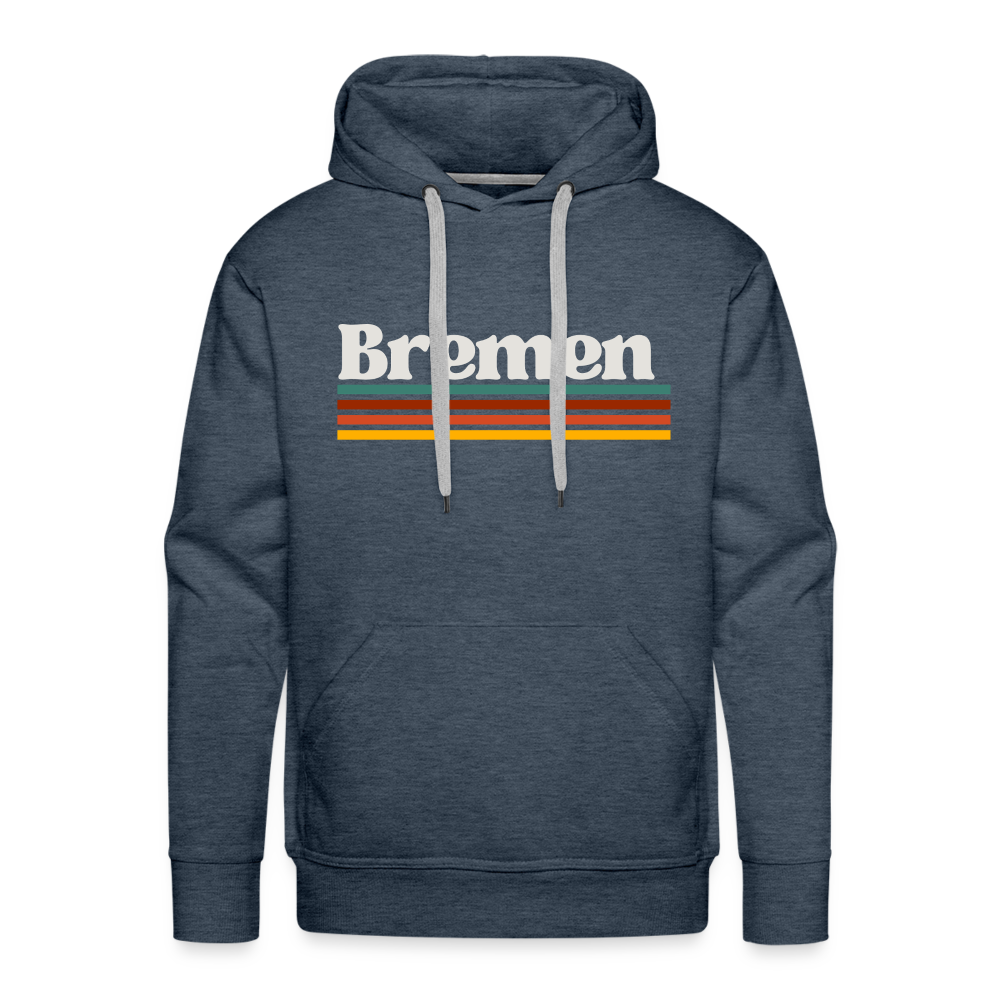 Hoodie Bremen "Retro" - Jeansblau