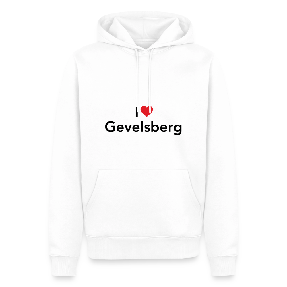 Hoodie "I Love Gevelsberg" Dark Edition - Weiß