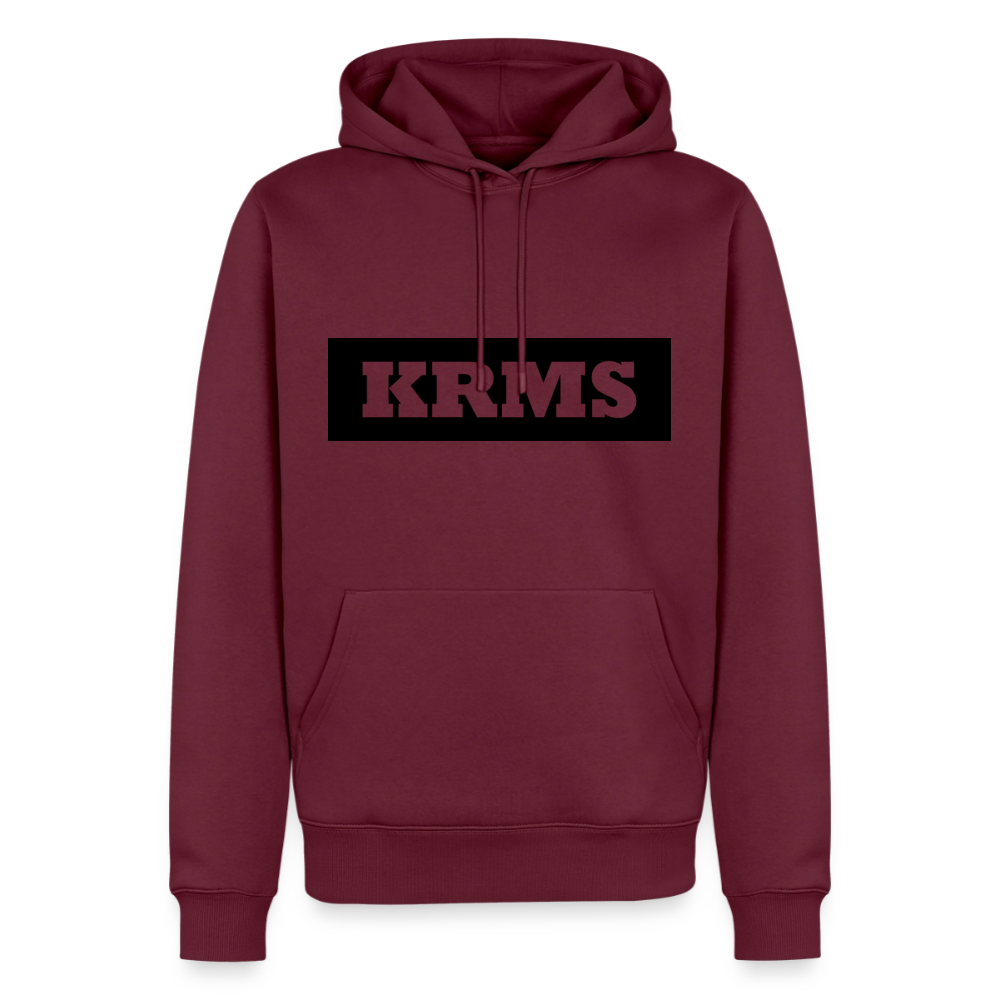 Hoodie "KRMS" Dark Edition - Burgunderrot
