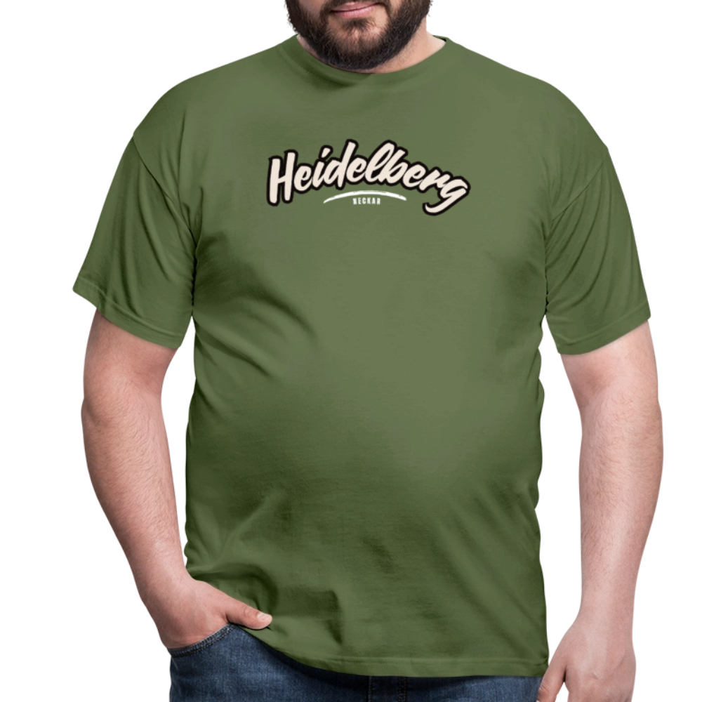T-Shirt Heidelberg "Graffiti Tag White" - Militärgrün