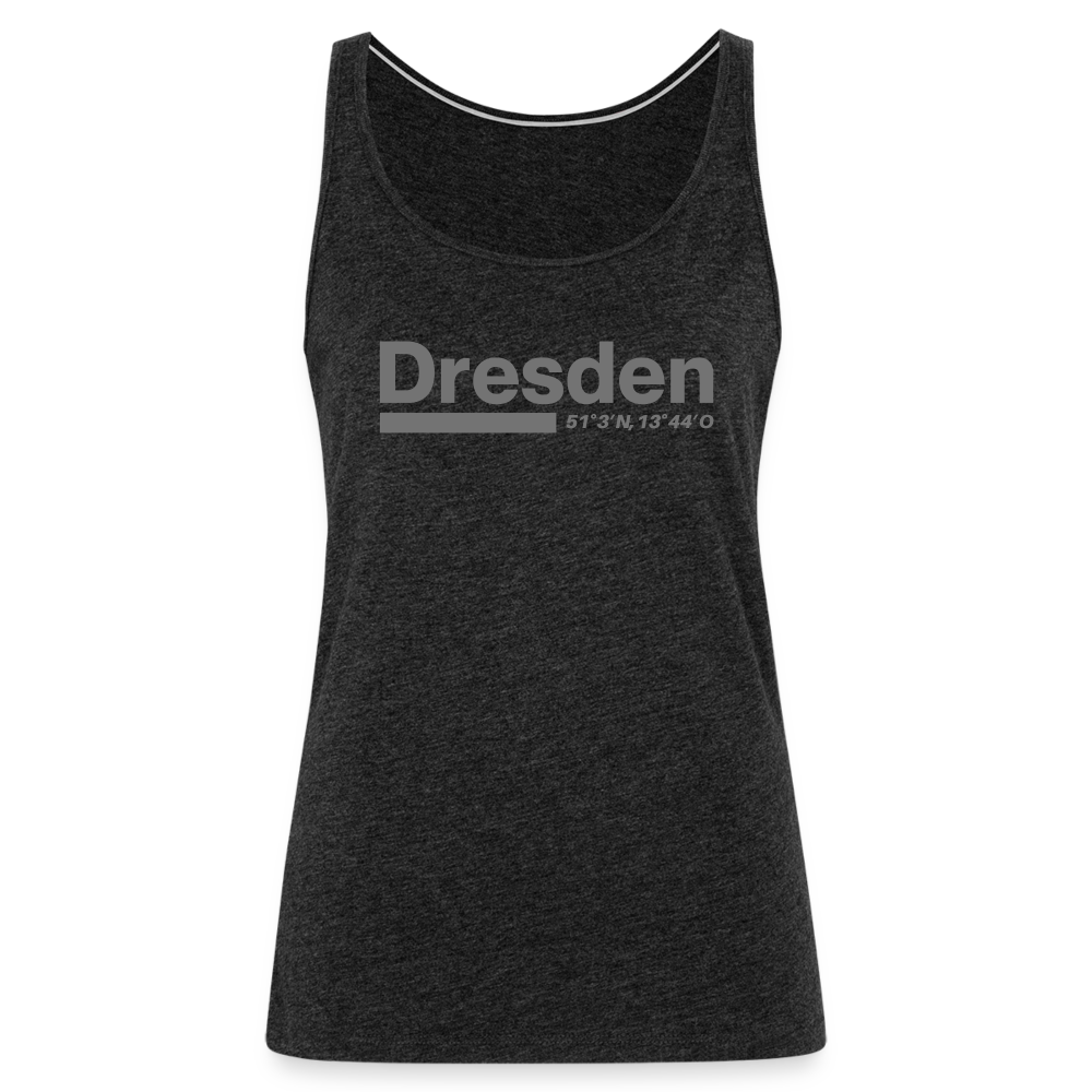 Tanktop Ladies Dresden "Bold GPS" - Anthrazit