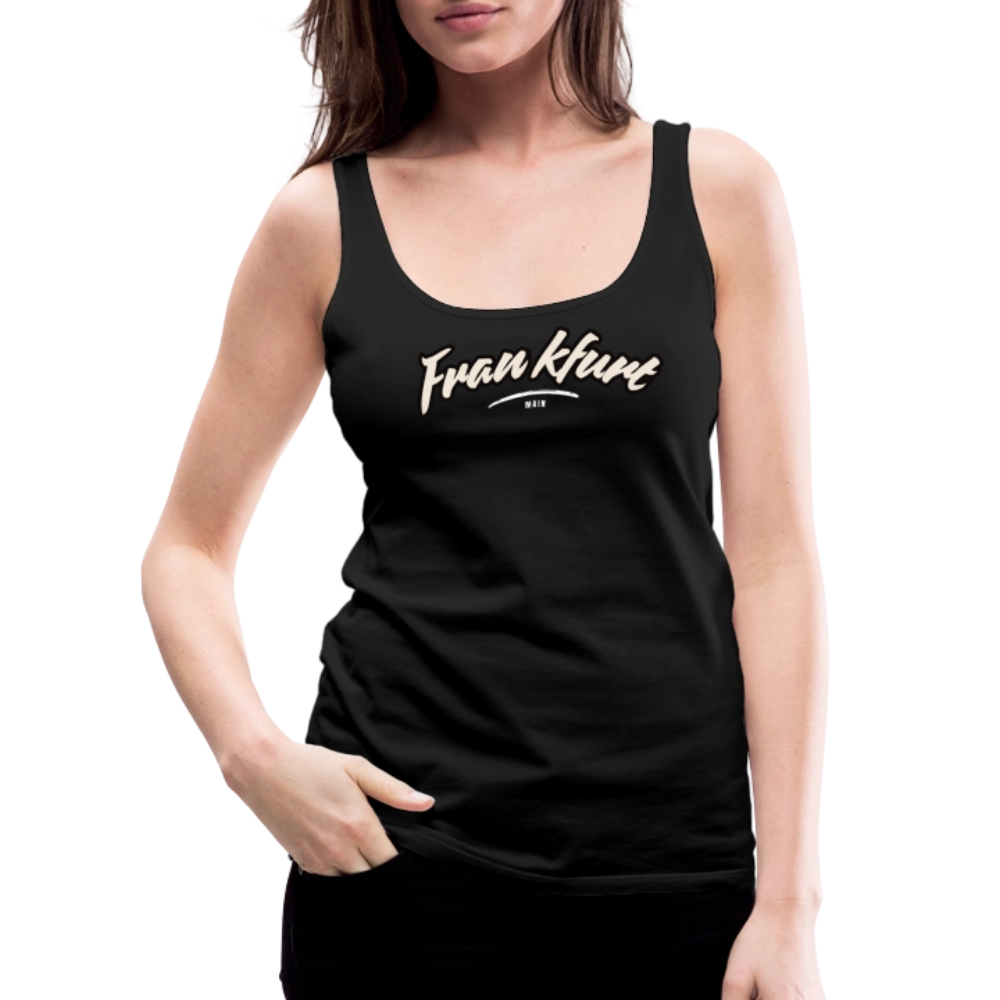 Tanktop Ladies Frankfurt (Main) "Graffiti Tag White" - Schwarz
