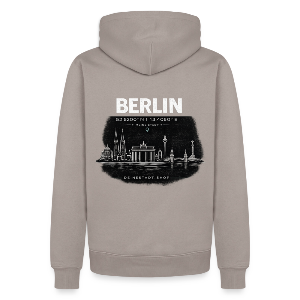 Hoodie Berlin "Skyline" - Taupe