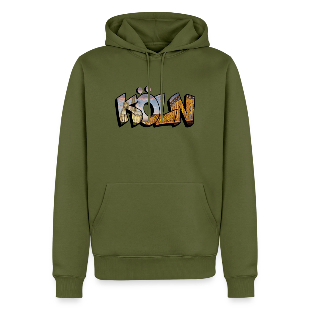 Hoodie Köln "Skyline Sunset" - Khaki