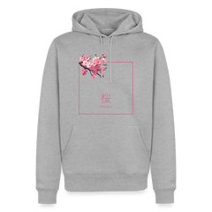 Hoodie Japan "Sakura" - Grau meliert