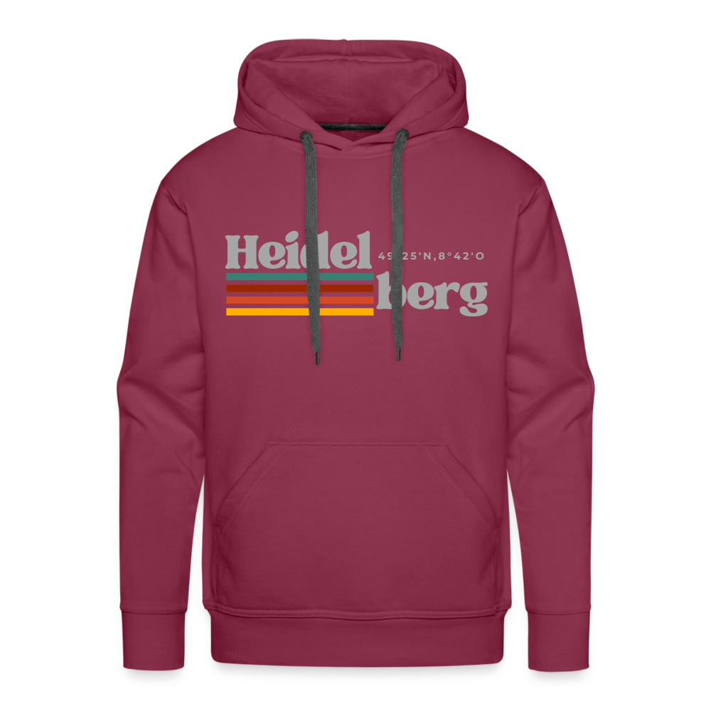 Hoodie Heidelberg "Retro" - Bordeaux