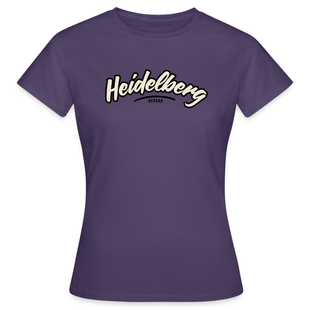 T-Shirt Ladies Heidelberg "Graffiti Tag" - Dunkellila