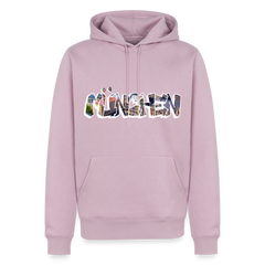 Hoodie München "Graffiti Marienplatz" Bright Edition - Altrosa