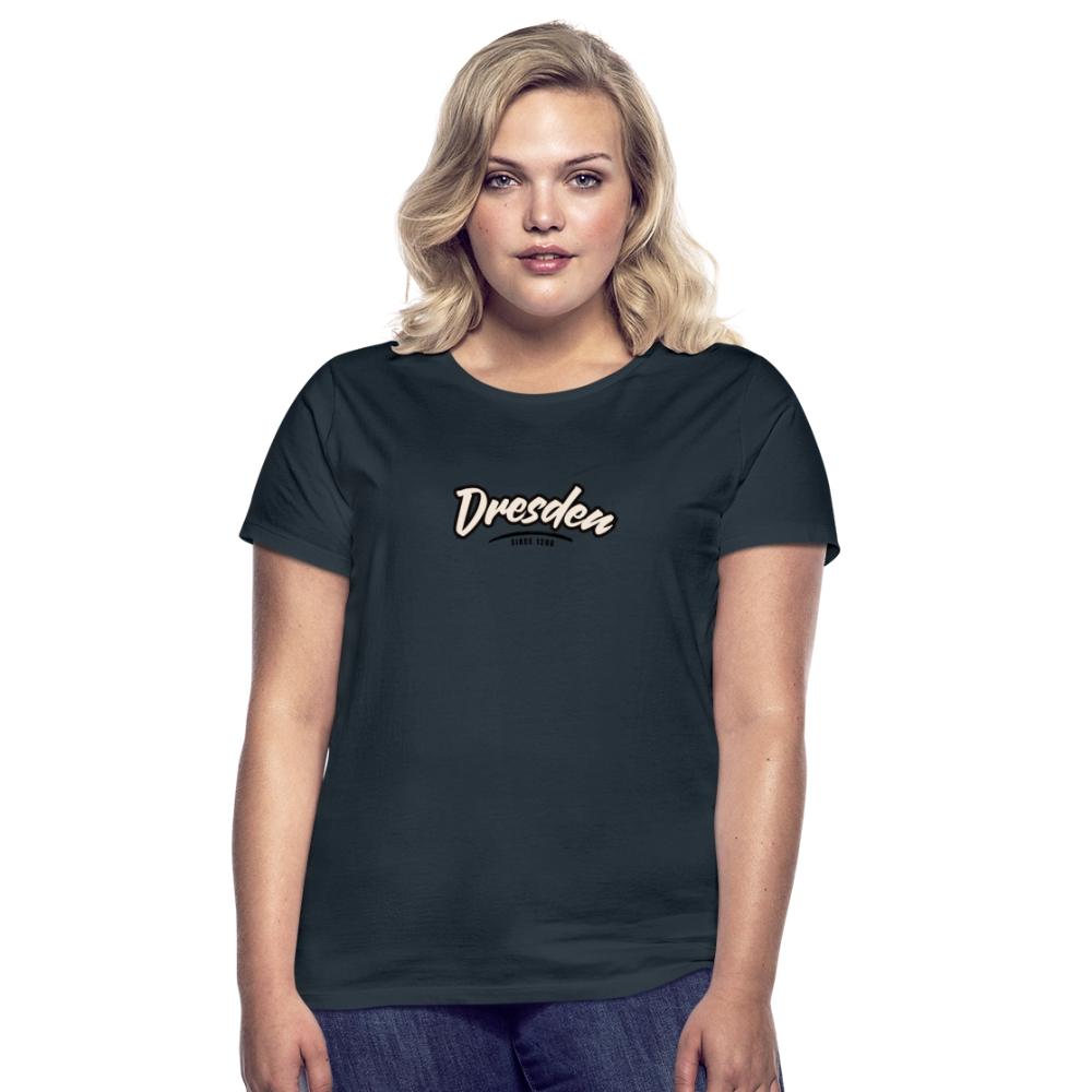 T-Shirt Ladies Dresden "Graffiti Tag" - Navy