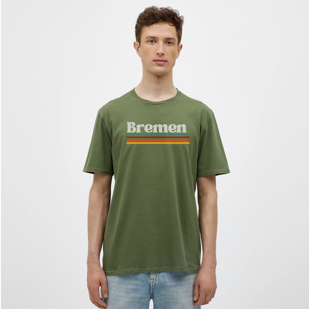 T-Shirt Bremen "Retro" - Militärgrün