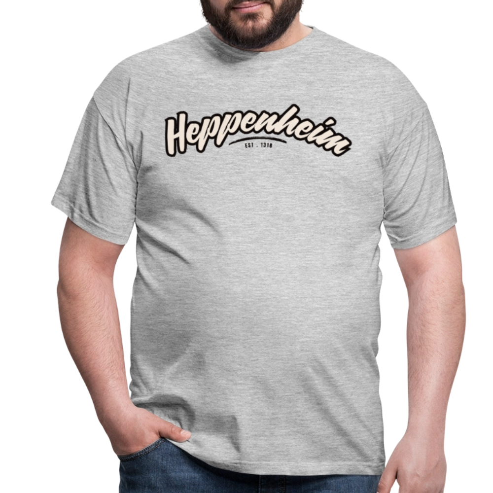 T-Shirt Heppenheim "Graffiti Tag" - Grau meliert