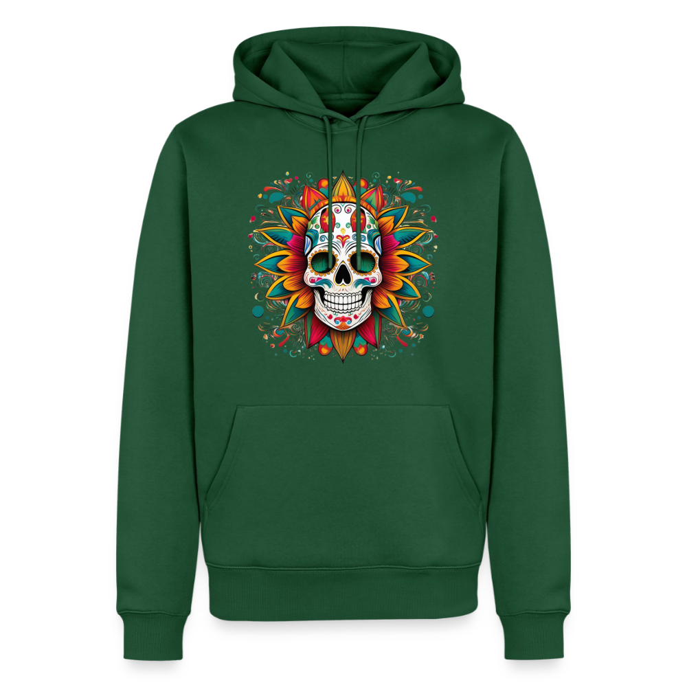 Hoodie Mexico "Craneo" - Flaschengrün