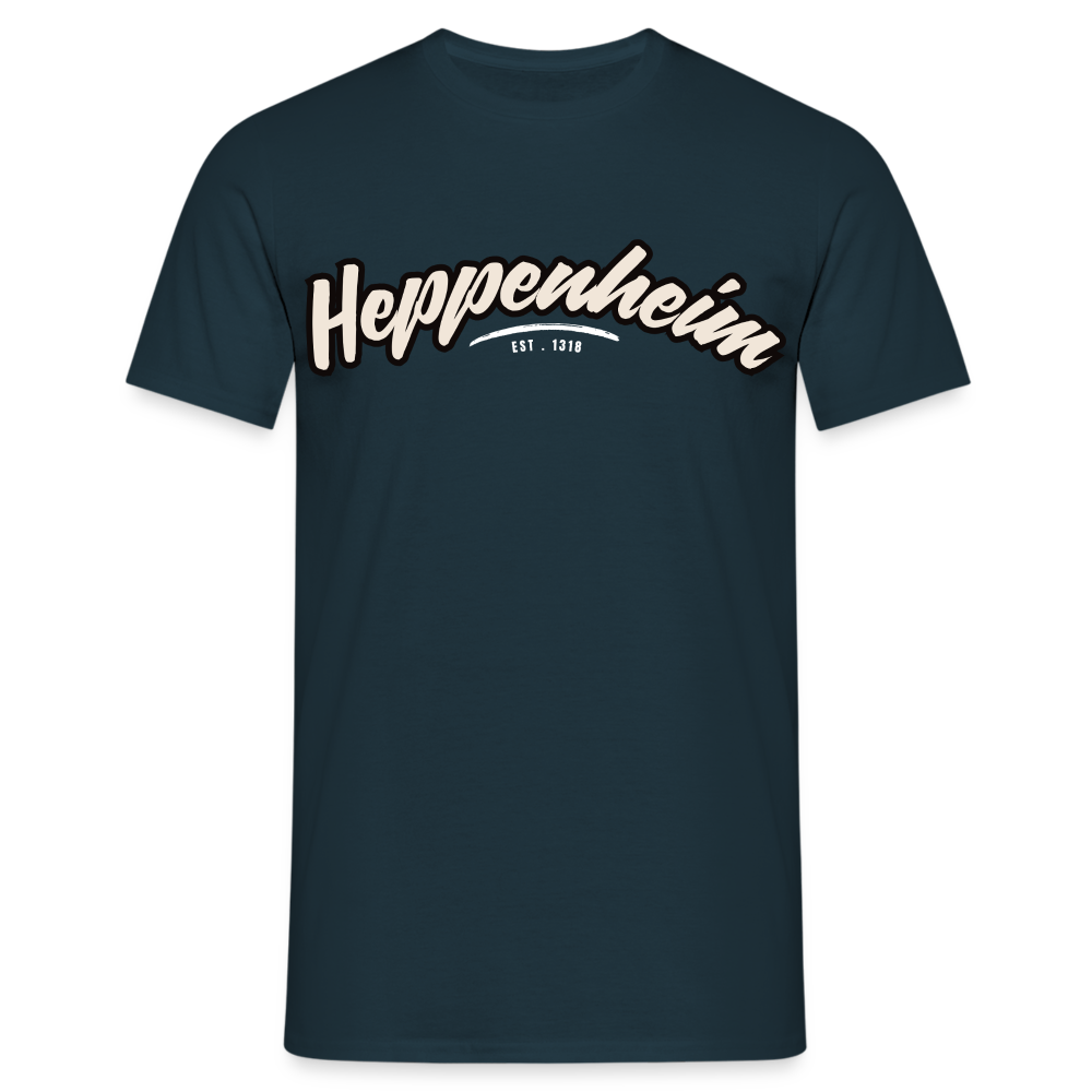 T-Shirt Heppenheim "Graffiti Tag White" - Navy
