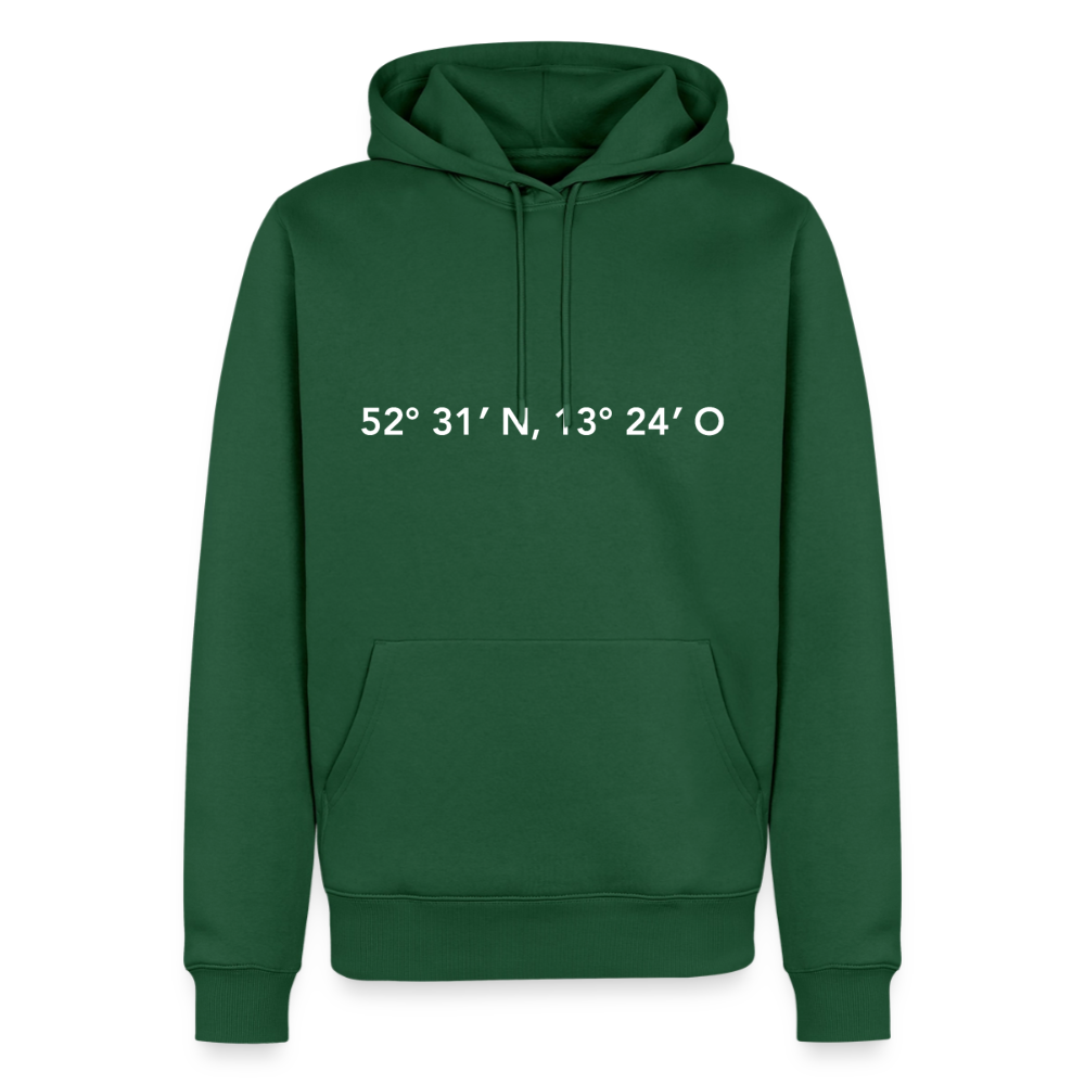 Hoodie Berlin "GPS" Bright Edition - Flaschengrün