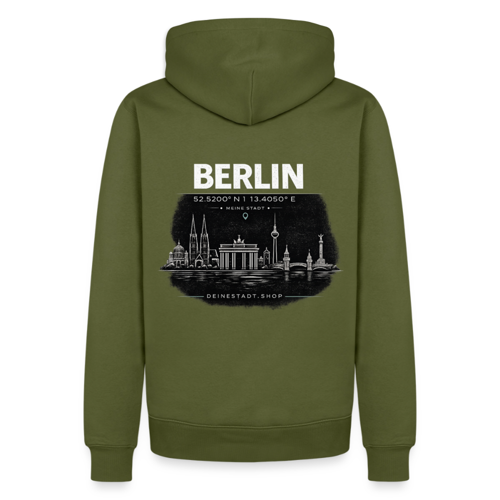 Hoodie Berlin "Skyline" - Khaki