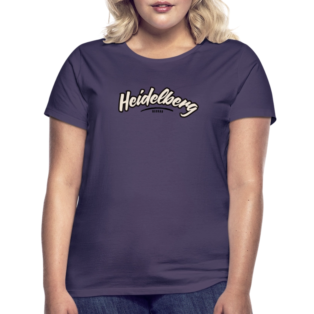 T-Shirt Ladies Heidelberg "Graffiti Tag" - Dunkellila