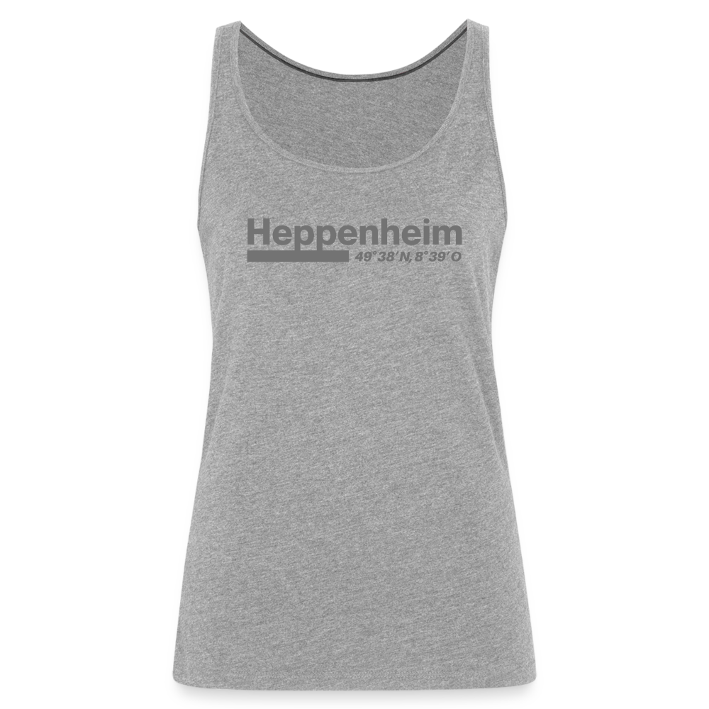 Tanktop Ladies Heppenheim "Bold GPS" - Grau meliert