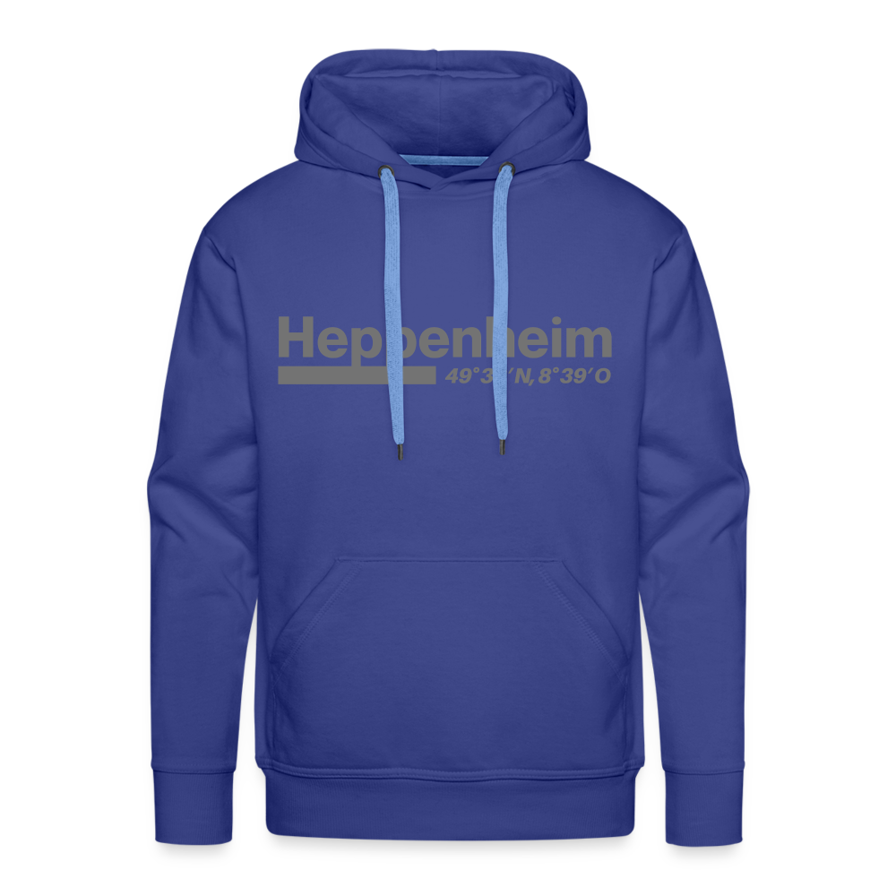 Hoodie Heppenheim "Bold GPS" - Königsblau