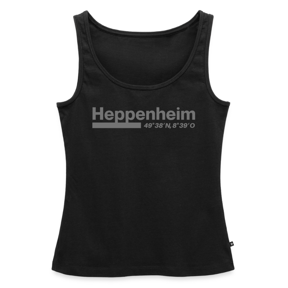 Tanktop Ladies Heppenheim "Bold GPS" - Schwarz
