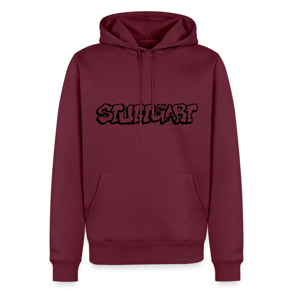 Hoodie Stuttgart "Graffiti" Dark Edition - Burgunderrot